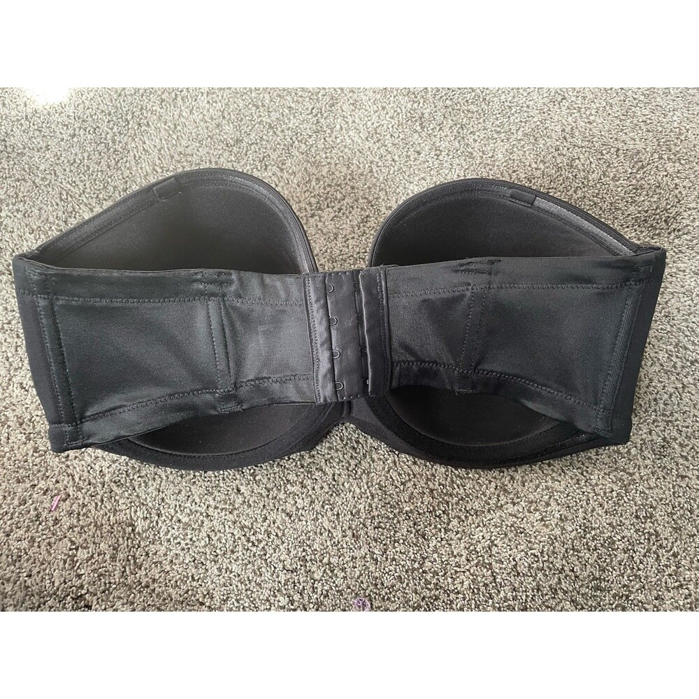 Wacoal Strapless Black Bra Size 36DDD 854119 Red Carpet - Picture 2 of 3